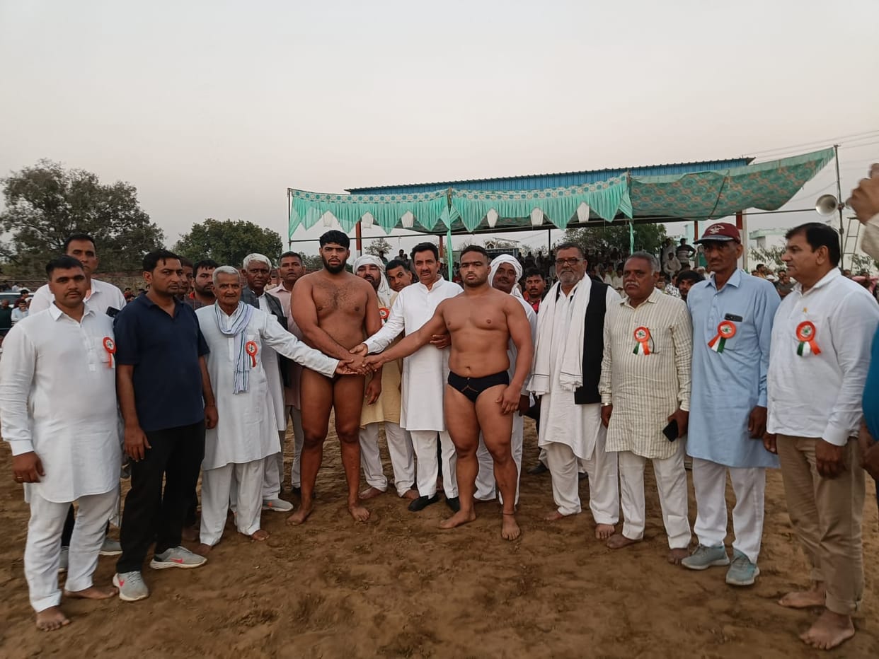 The wrestling between Dinesh Goliya and Sahil Imlot ended in a draw.