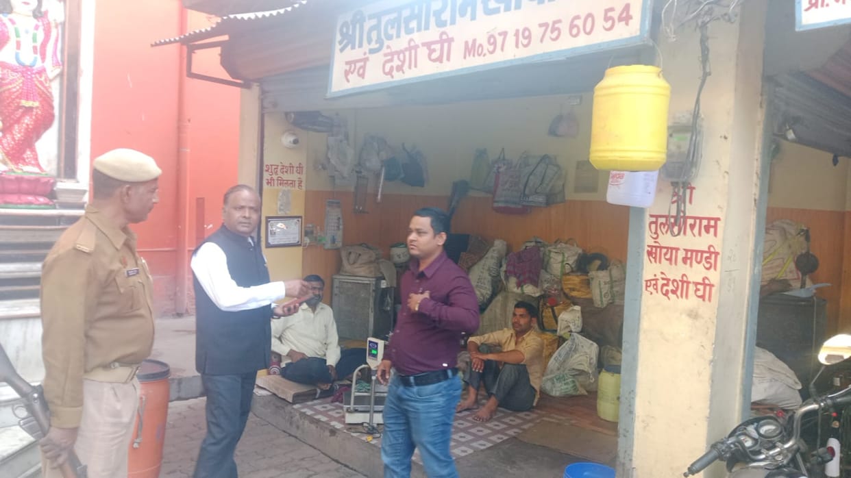 Samples of food items collected from Khoya Mandi and establishment