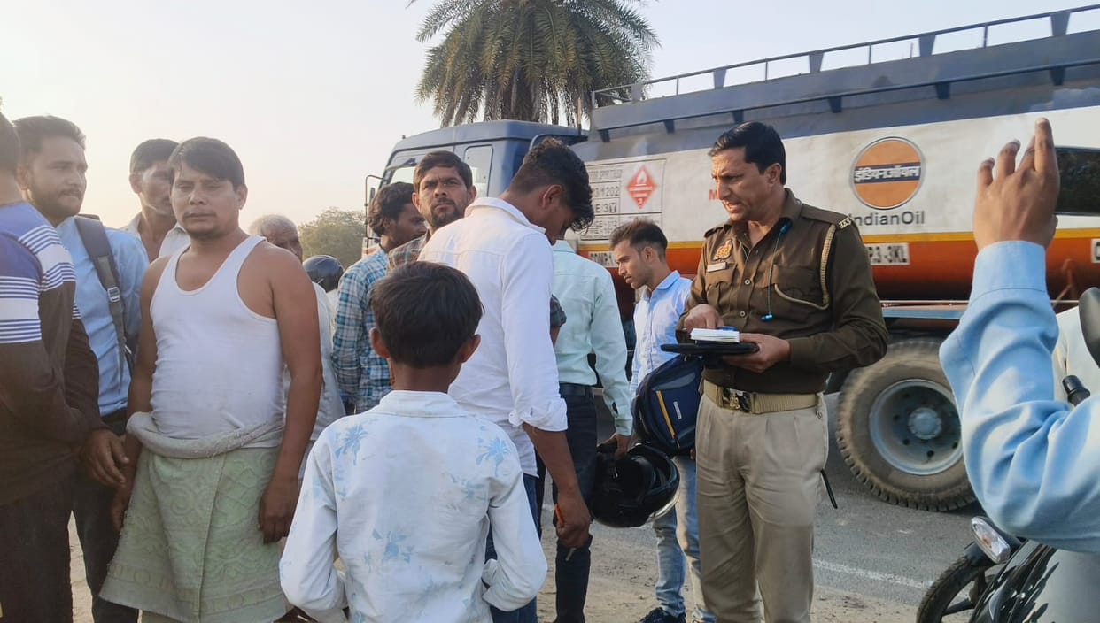 Three people including an innocent child injured in a bike collision