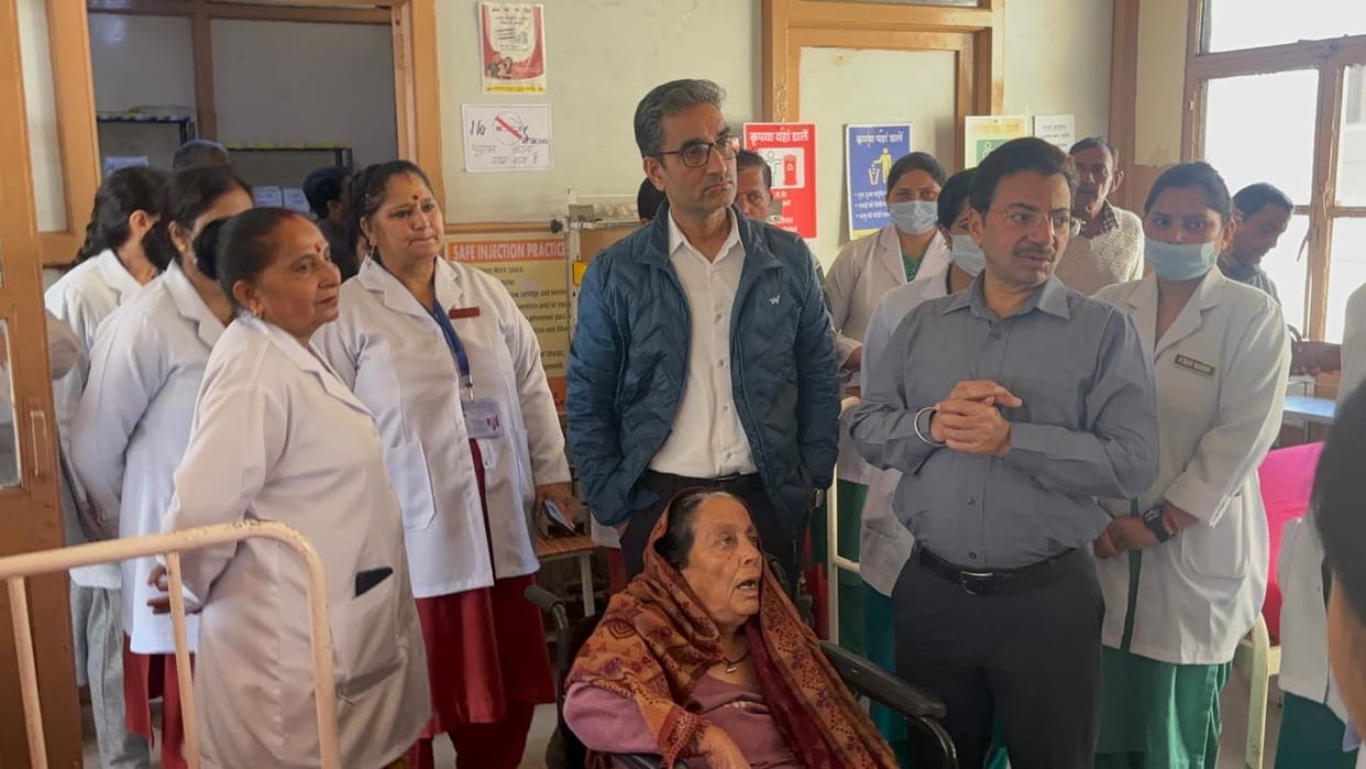 Inspection of Kayakalp Abhiyan at Regional Hospital Bilaspur