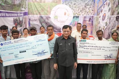 CM Sai gift to farmers before Holi money sent to the accounts of 43 681 farmers in Korba