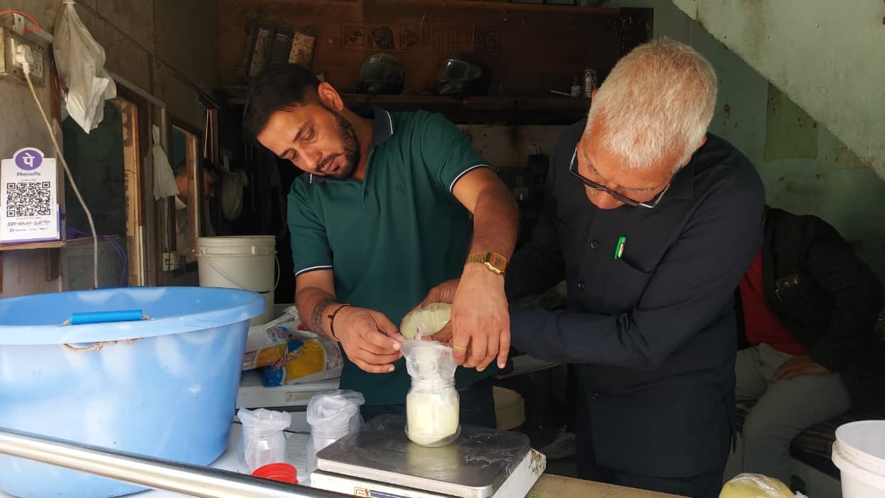 450 kg ghee sealed, milk samples also taken
