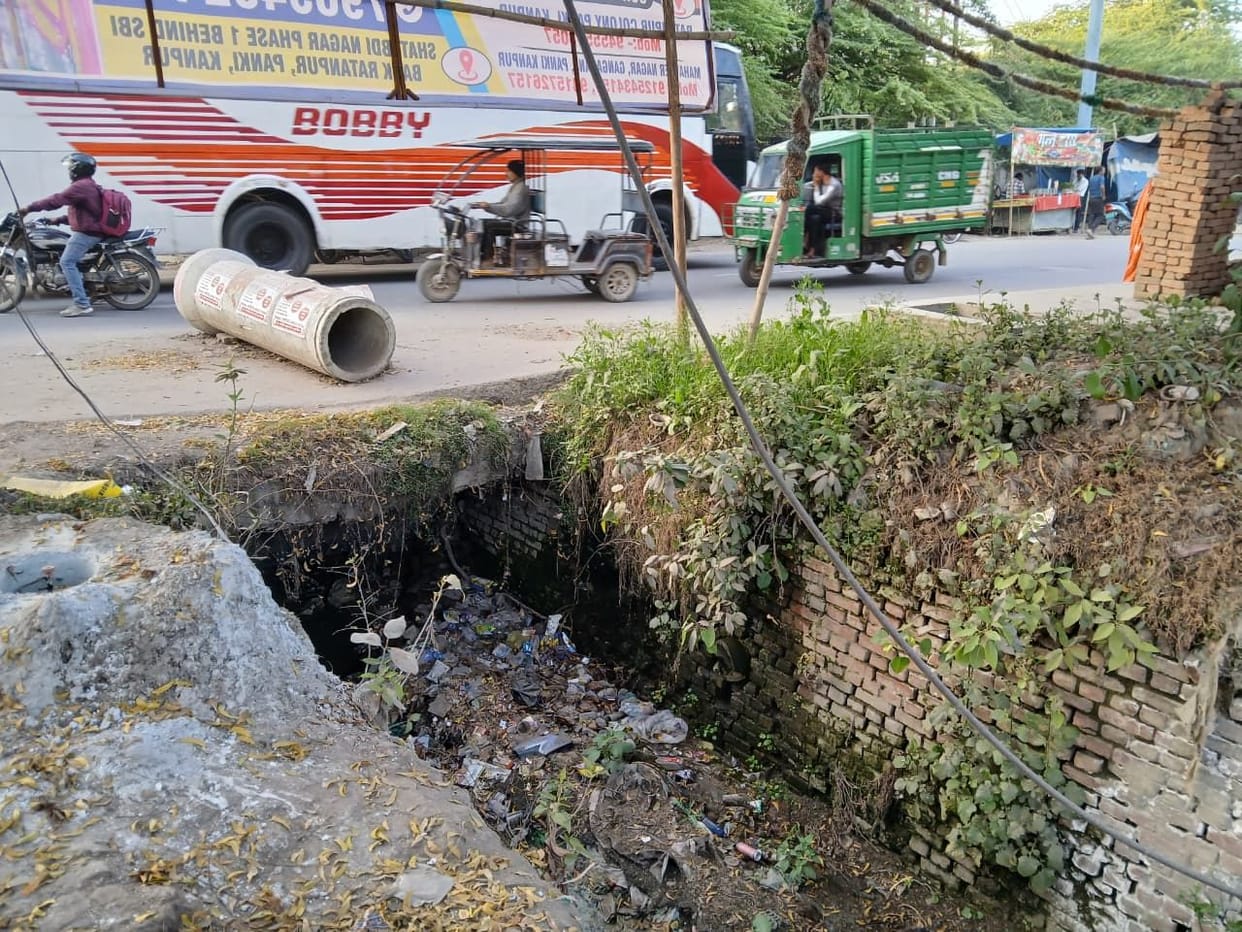Open drains, if they get submerged then you will be in danger of your life.