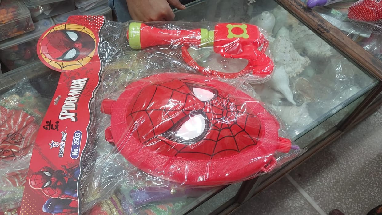 Play Holi as Spiderman