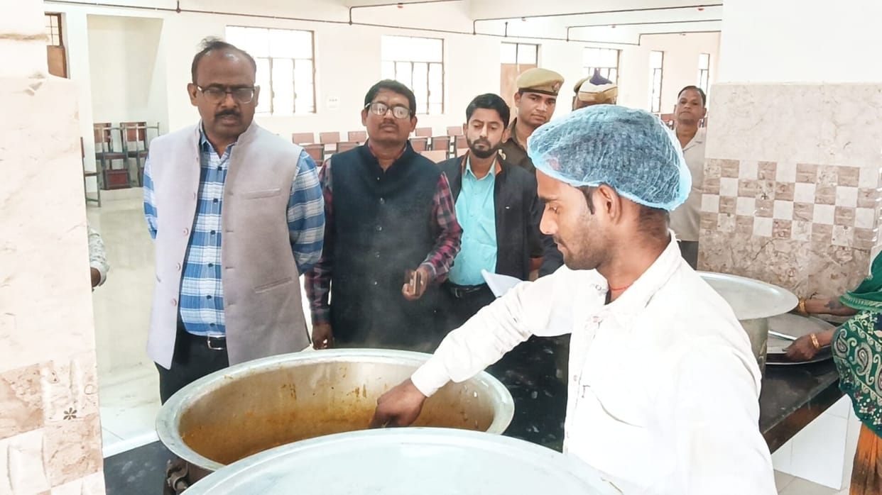 The DM personally tested the quality of the food in the school.
