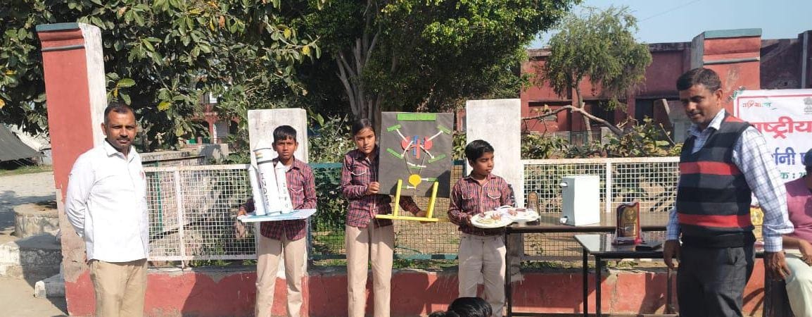 Anuj wins the science exhibition
