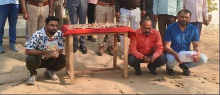 Three arrested with rare red sand boa snake and pangolin skin