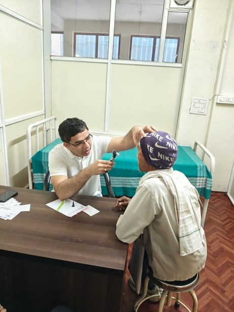 127 patients were examined in the camp.