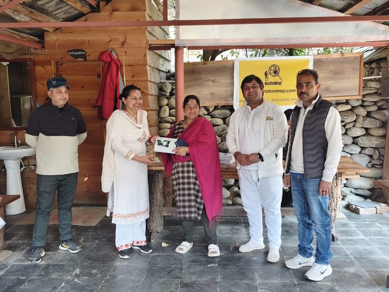 Solar lamps were given to more than 90 families.