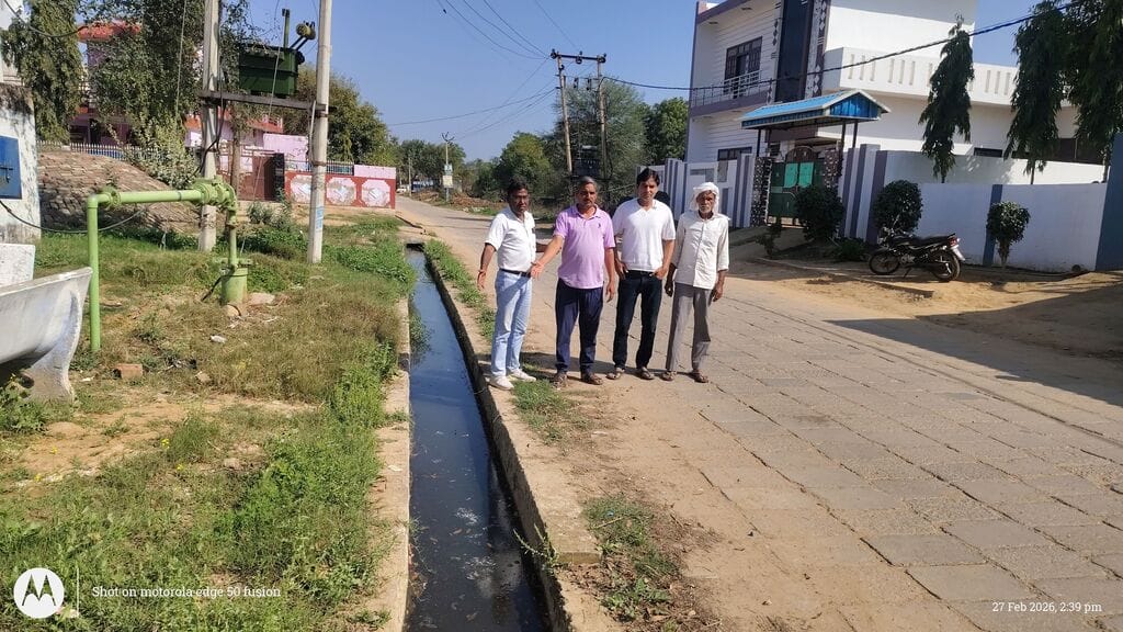 Road built, drainage system fails, villagers raise voice