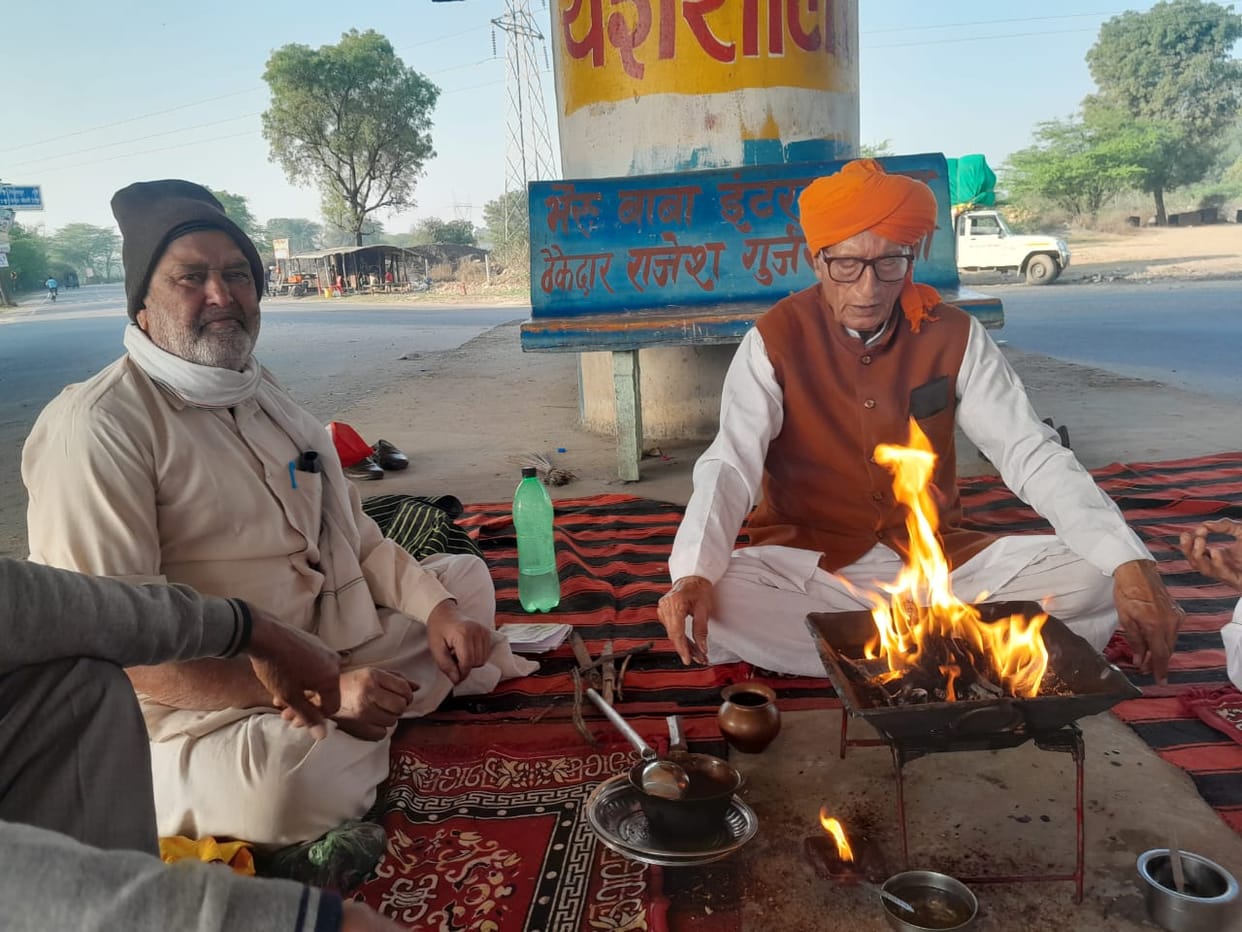 Yagna was held at Maharishi Dayanand Chowk