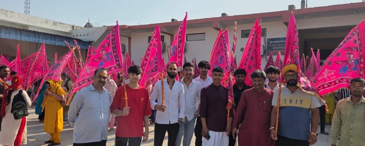 Shyam Dhwaja Padyatra left for Jaitpur Dham