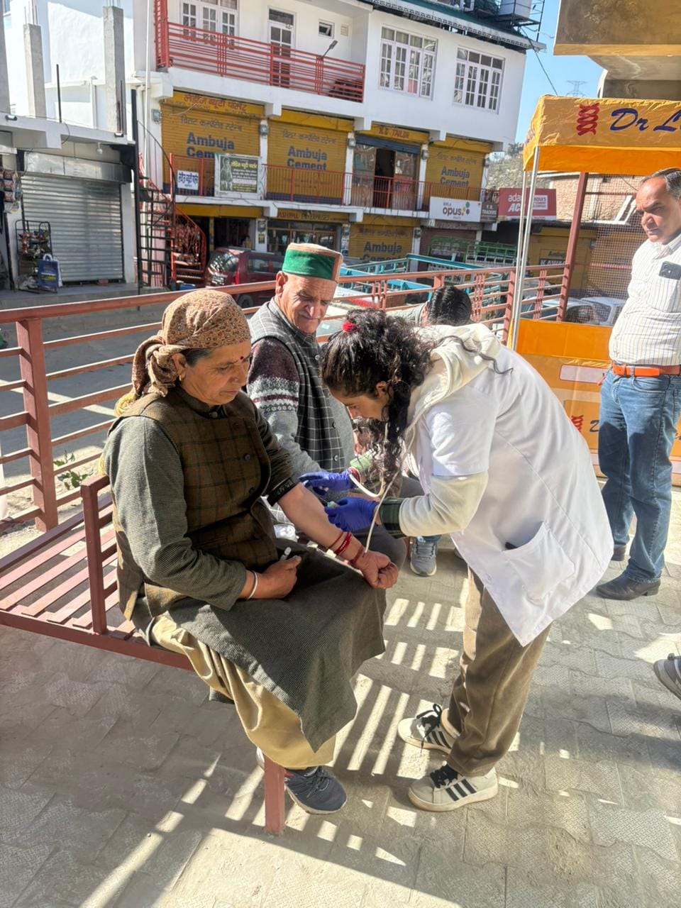 Health check-up of people in Chamain of Kotkhai