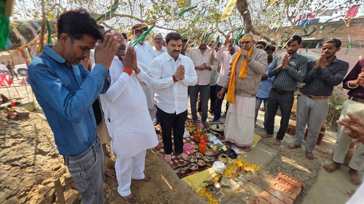 Foundation stone laying ceremony of Matarani temple completed in Bhader