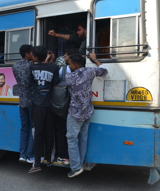 The road to Purvanchal is expensive, and people have to pay double the fare to go home.