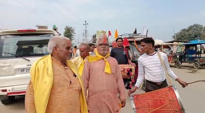 Kalash Yatra was taken out before the installation of the idol of Lord Vishnu.