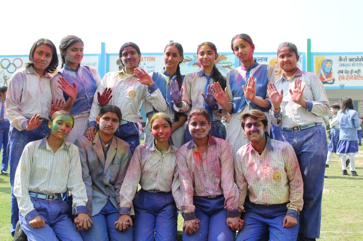 Students rejoiced in the Holi celebrations, the campus was drenched in colours.