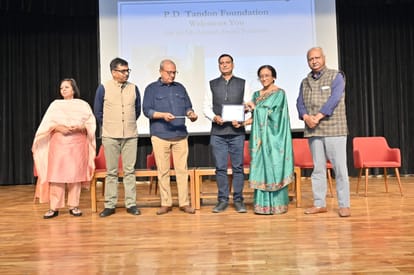 PD Tandon Journalism Award to Sachin Tripathi of Amar Ujala