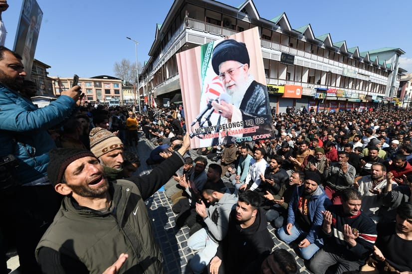Srinagar, Lal Chowk, Protest, Gave Tribute to Khamenai