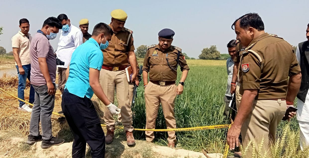 After strangling his girlfriend with a scarf, he threw her body in a flooded field.