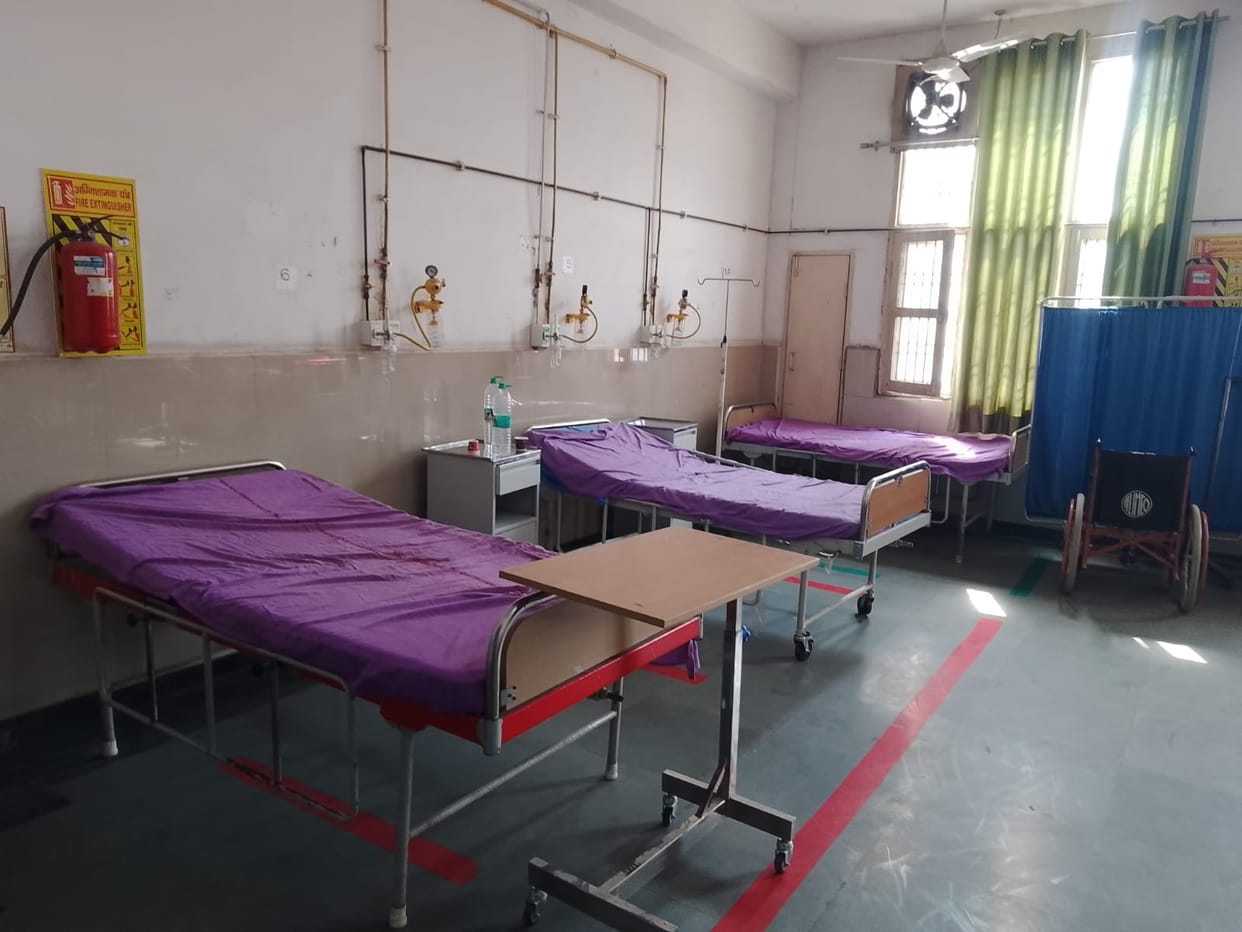 Medical ward created for the convenience of patients on Holi