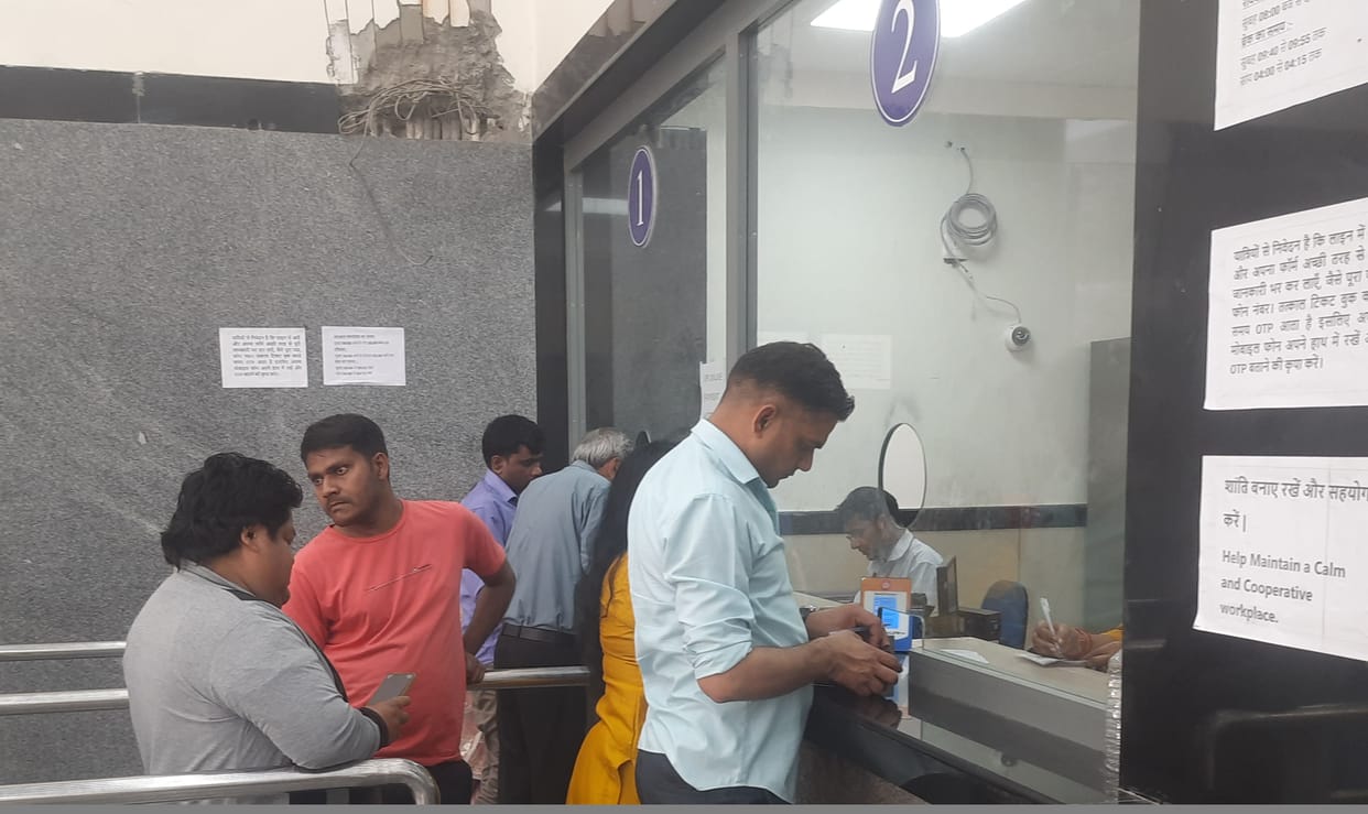 Ticket reservation counters will remain closed tomorrow in the morning shift.