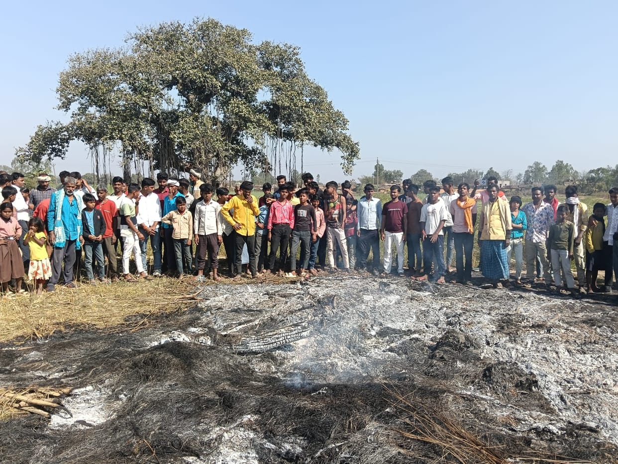 When the thatch kept in the field was thrown away, the youth in return set fire to Holika.