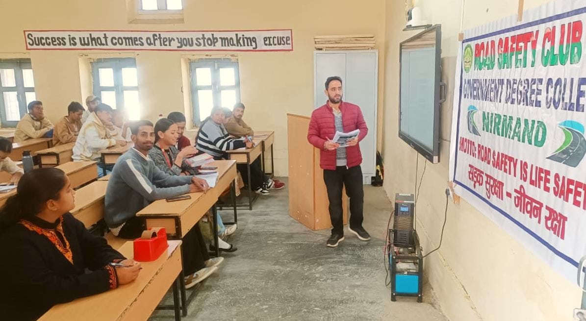 Nirmand College teaches road safety to students