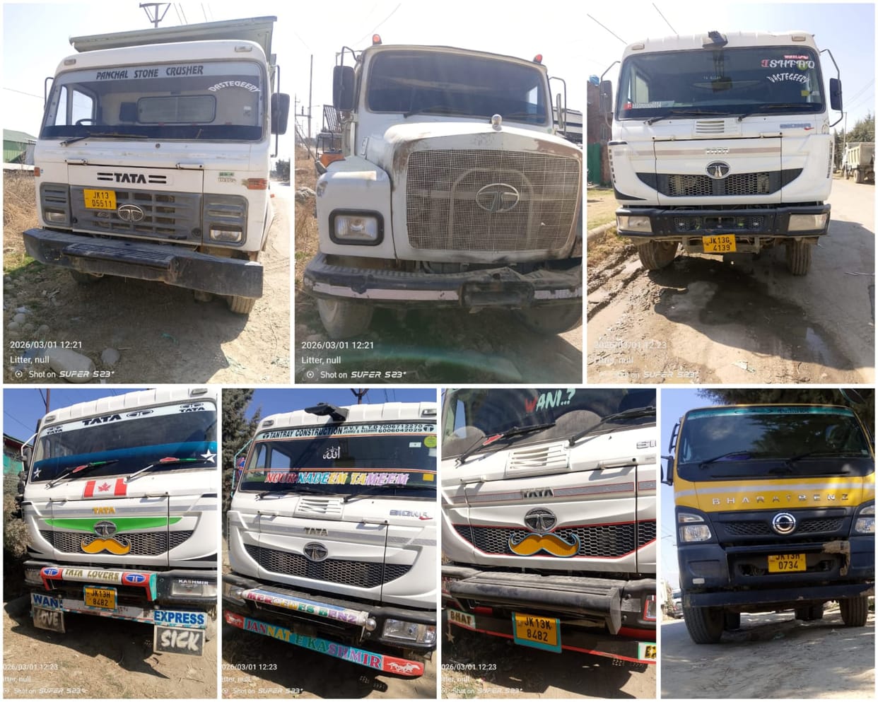 Pulwama, ILLegal Mining, Vehicles Seized