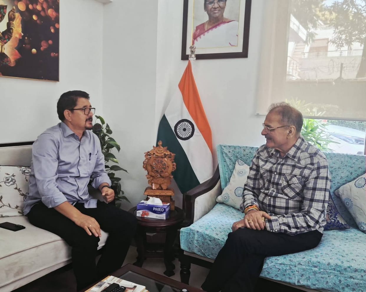 Leh, Tashi Gyalsan, Meet With Kavinder Gupta, LG Ladakh