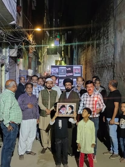 Shia community came out in support of Khamenei, raising slogans of "Death to America"