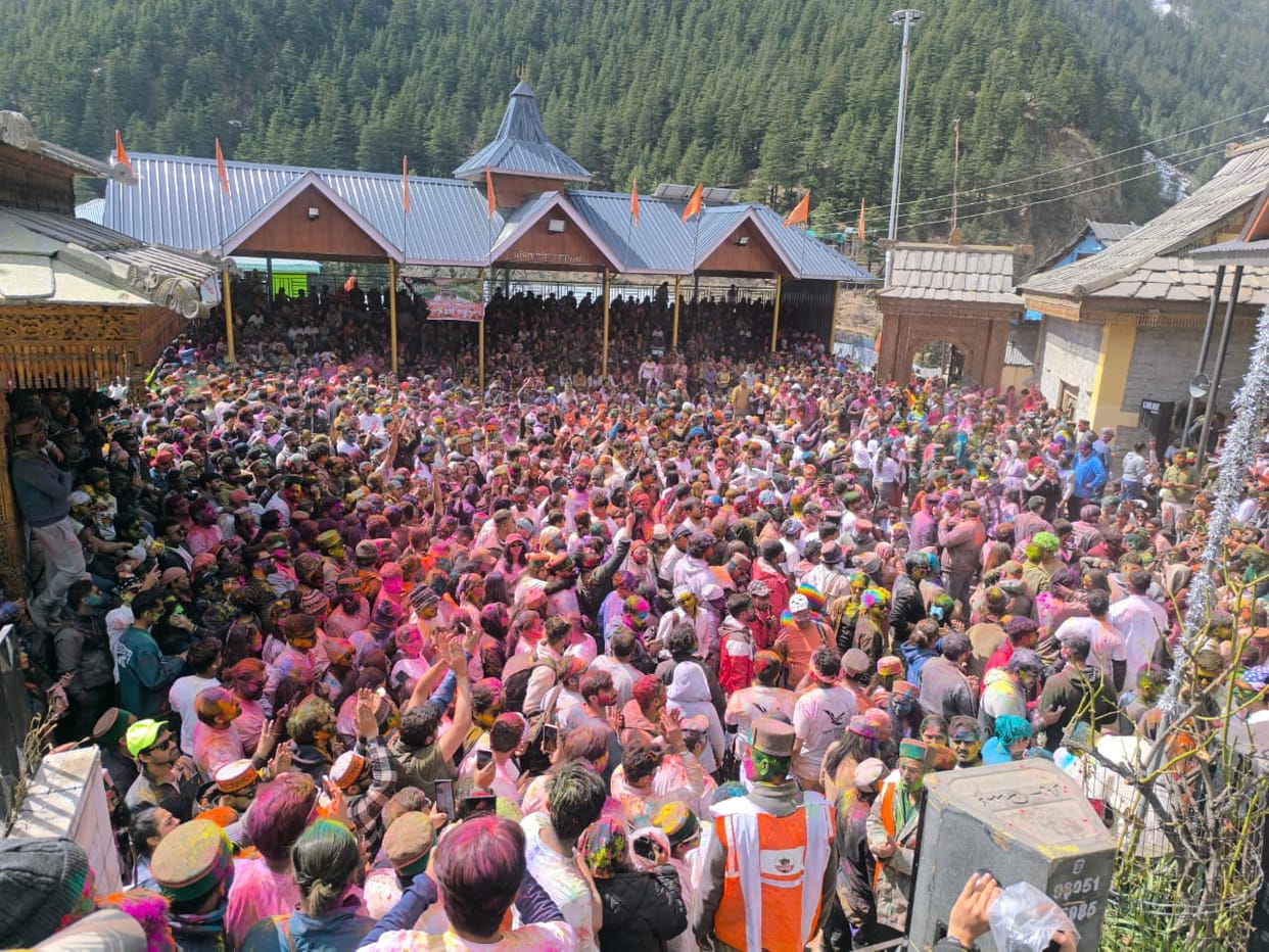 Holi celebrations in full swing in Sangla