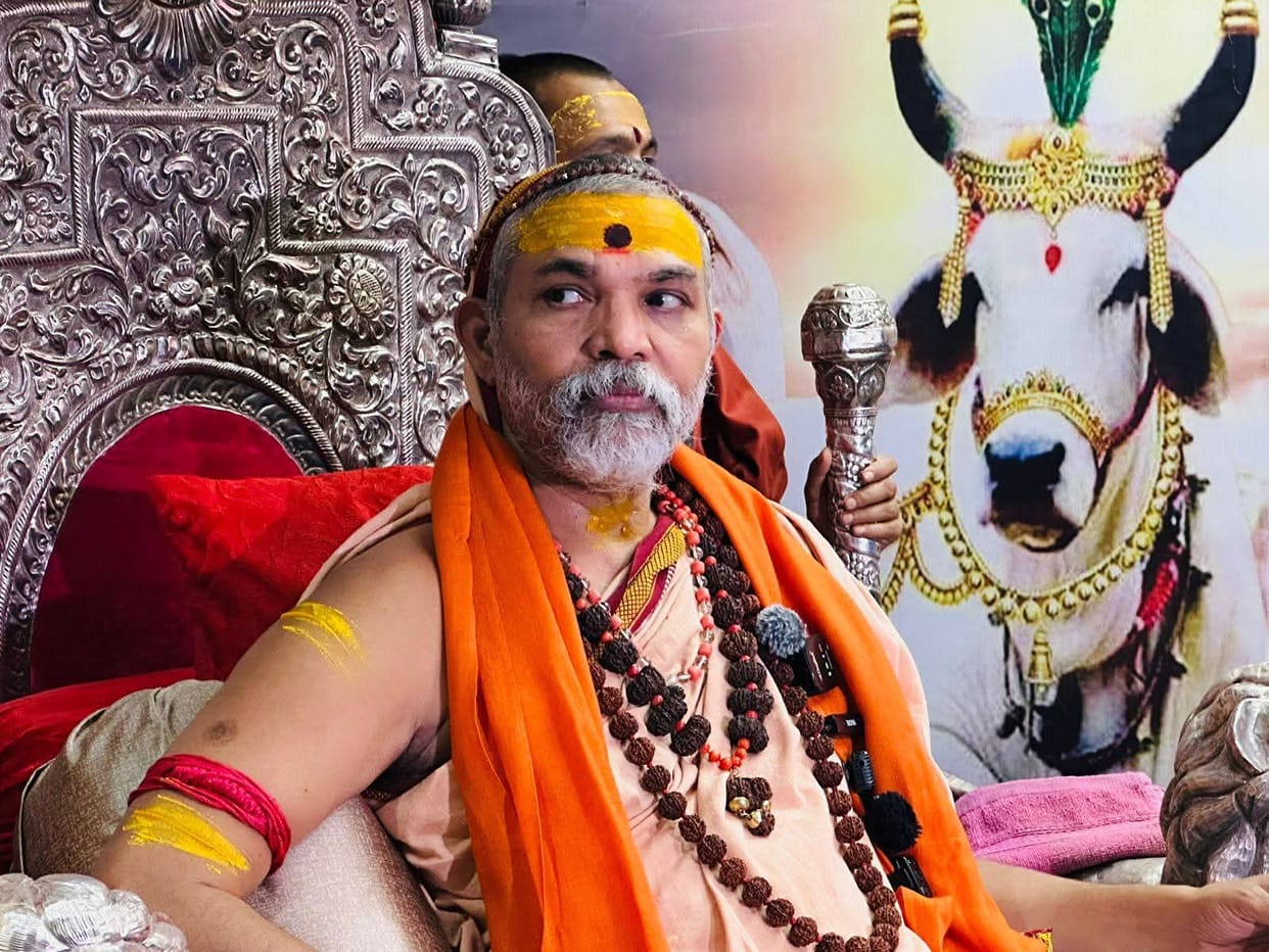 Avimukteshwarananda says America and Israel-Iran will destroy heretics protest in Lucknow on 11 March