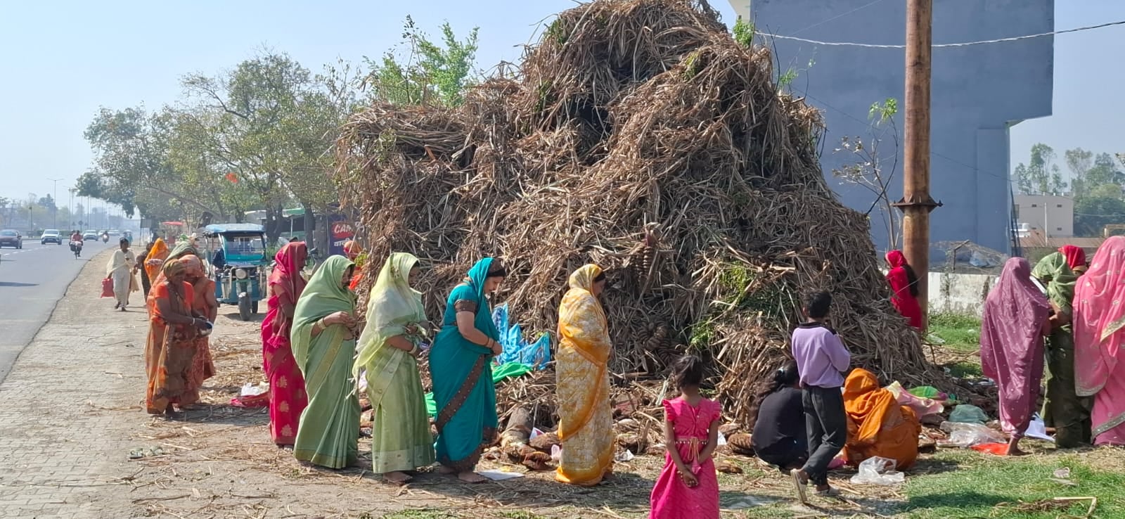 Women observed fast and performed Holika Puja.