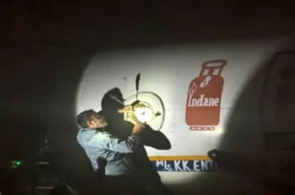 dausa gas tanker leak highway emergency avoid major accident