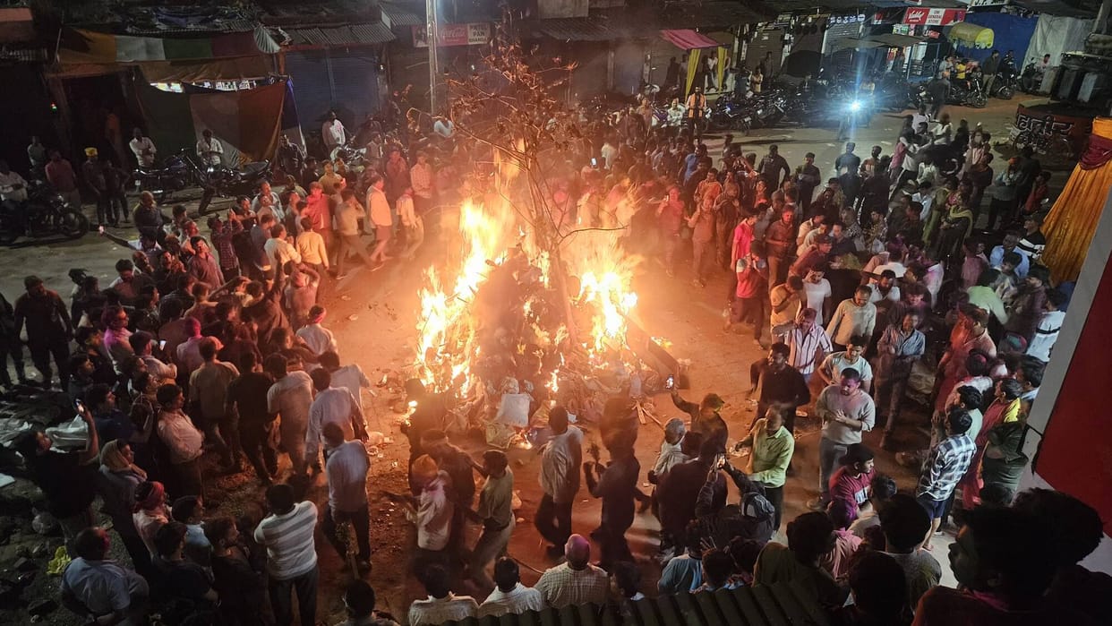 Holika was lit with great joy