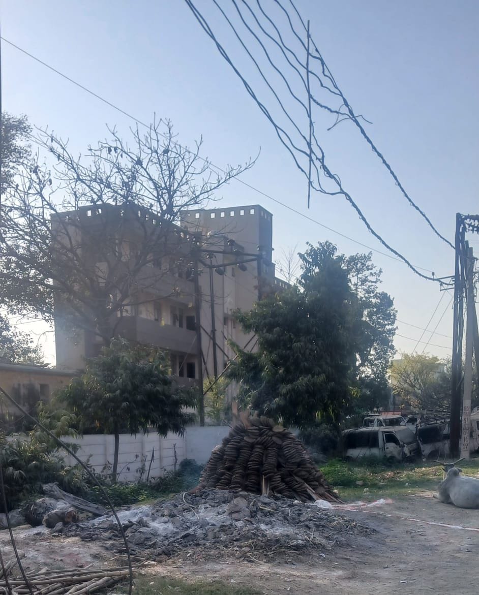 Lodhi Rajput community's Holi celebrations were set on fire by miscreants.