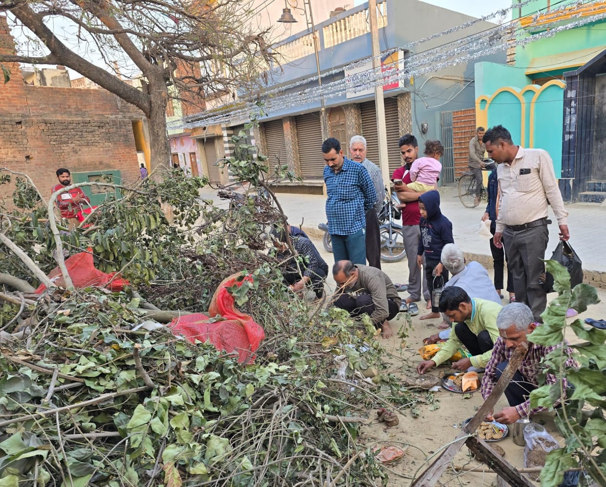 Holika Dahan took place at some places