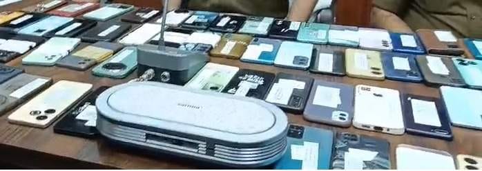 SWAT and surveillance teams recovered 75 missing mobile phones.