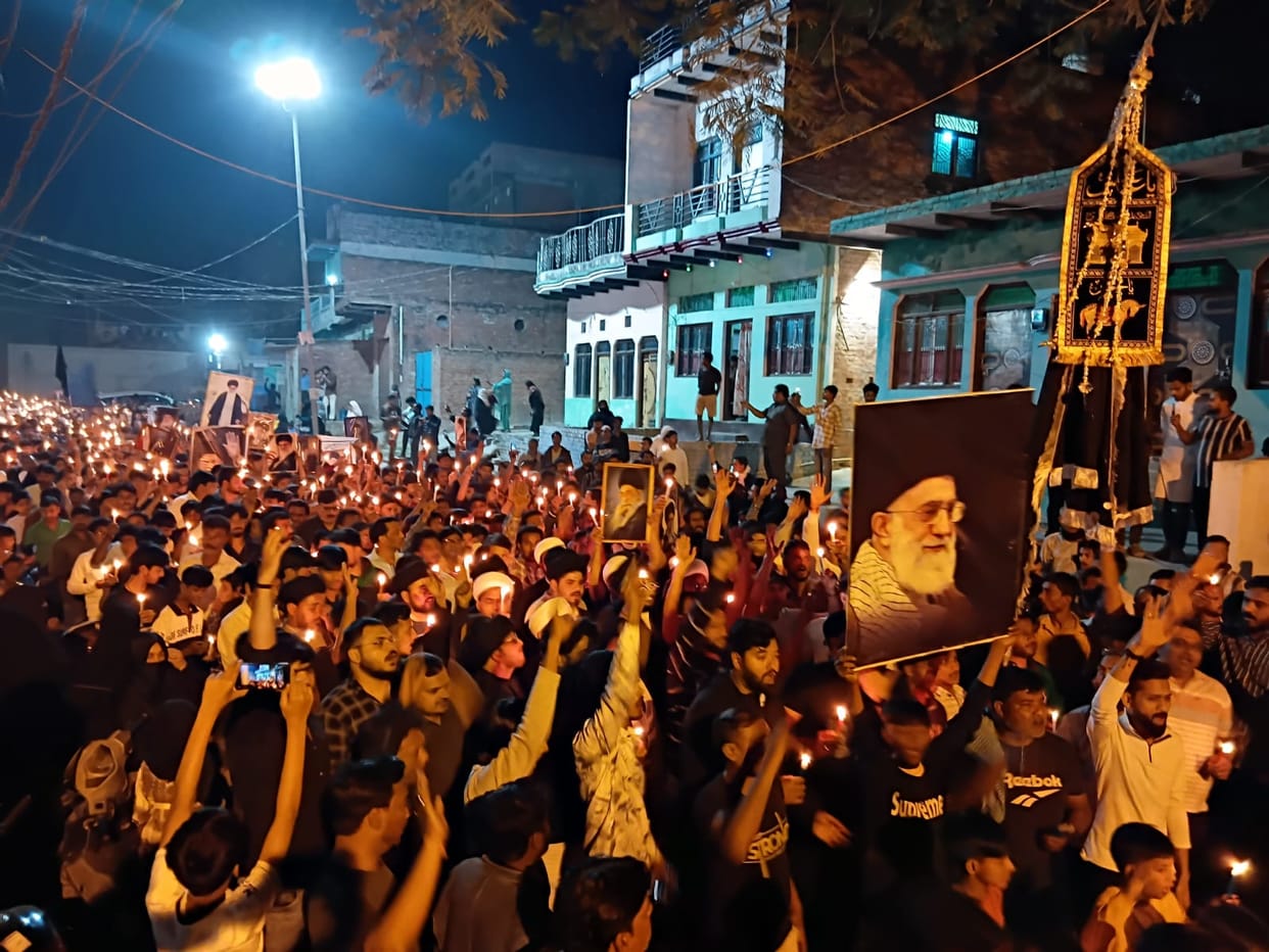 Shia community mourns Khamenei's death, candlelight vigil held