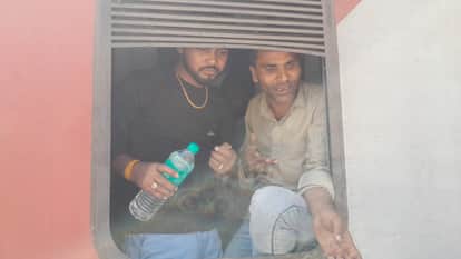 To reach home during Holi, the entire journey standing in rush, in the corridors of gates and toilets