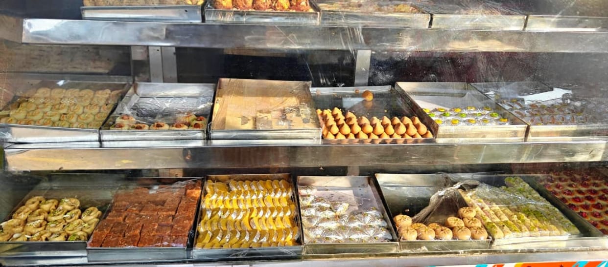 Don't go by the glitter...the 'decorative work' on sweets will make you sick