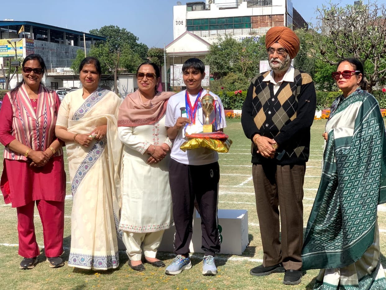 Shweta won the title of best athlete