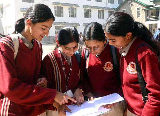 Students' faces brightened as Class 10 and 12 question papers were easy.