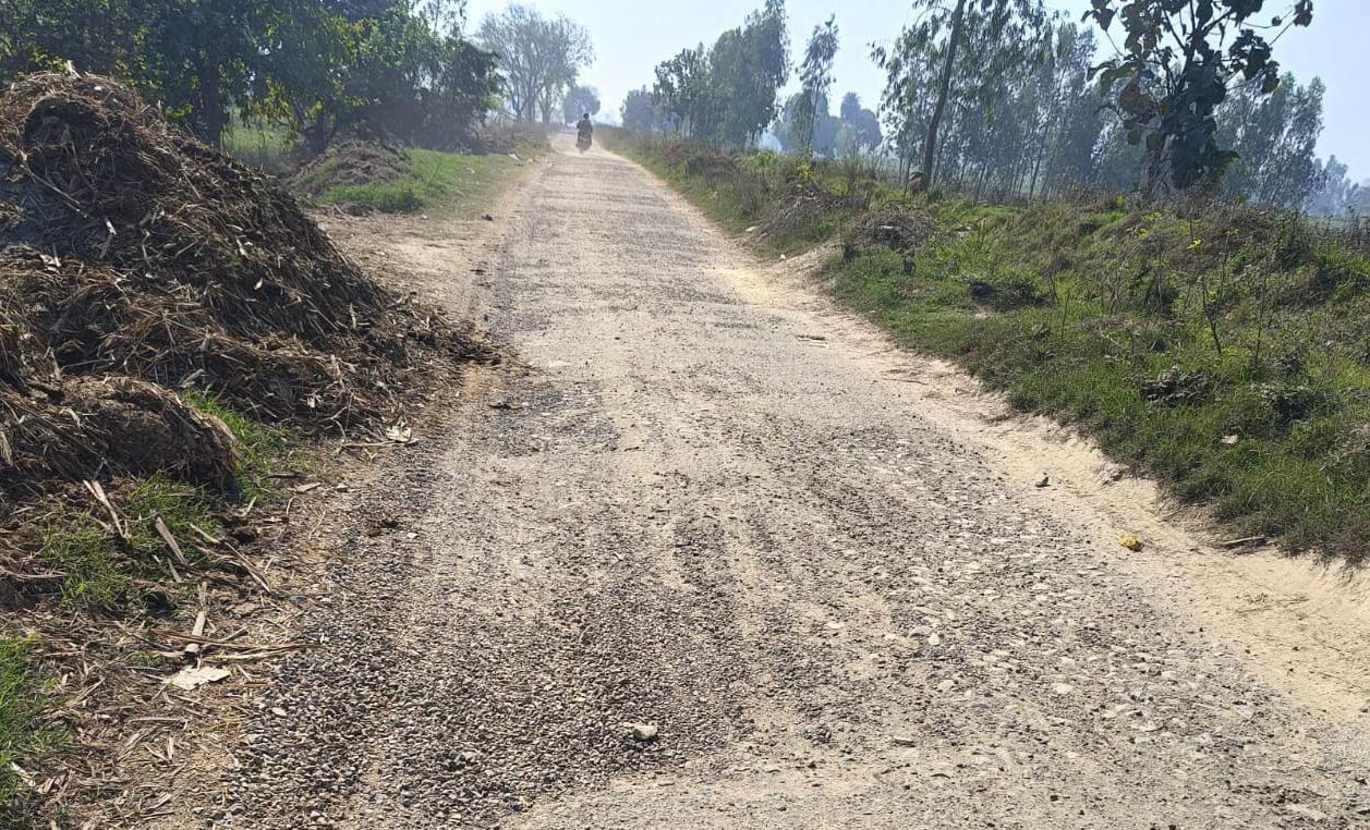 Dahirpur-Katpur canal track road deteriorated in three years