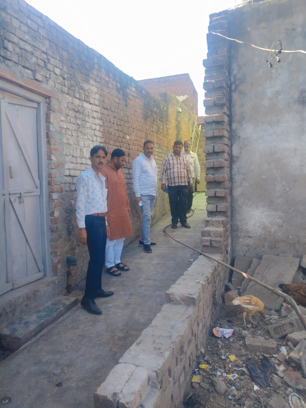 Inspection of the road under construction in Mahadev Gali