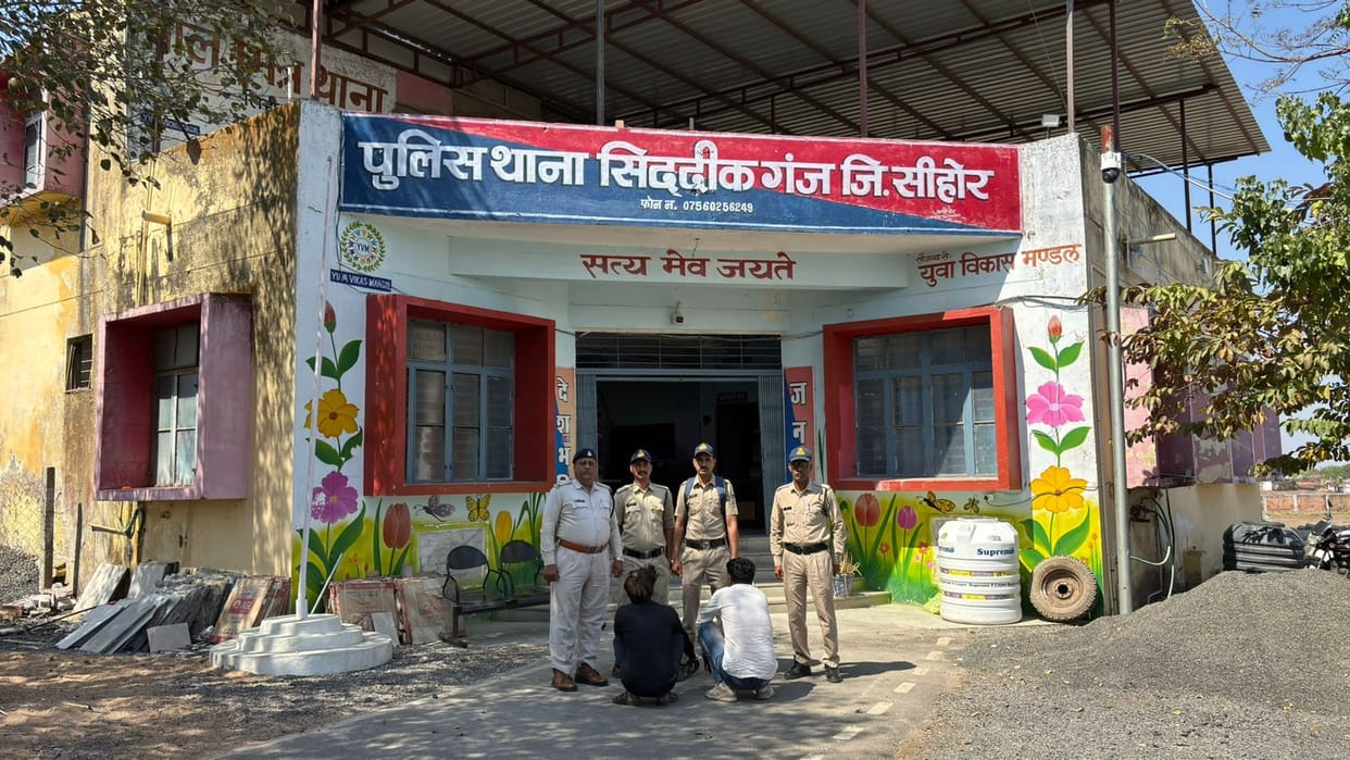 Sehore news: 18 Lakh Pipe Theft Busted in Ashta, Two Haryana Men Arrested, Goods Worth 38 Lakh Seized