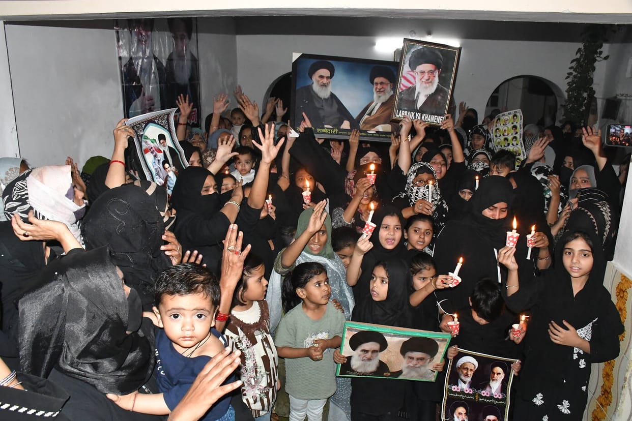Shia and Sunni women protest Khamenei's assassination