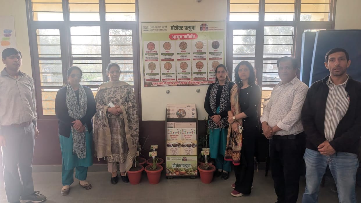 AYUSH Corner established at Ayurvedic Hospital Nalagarh and Gurumajra School