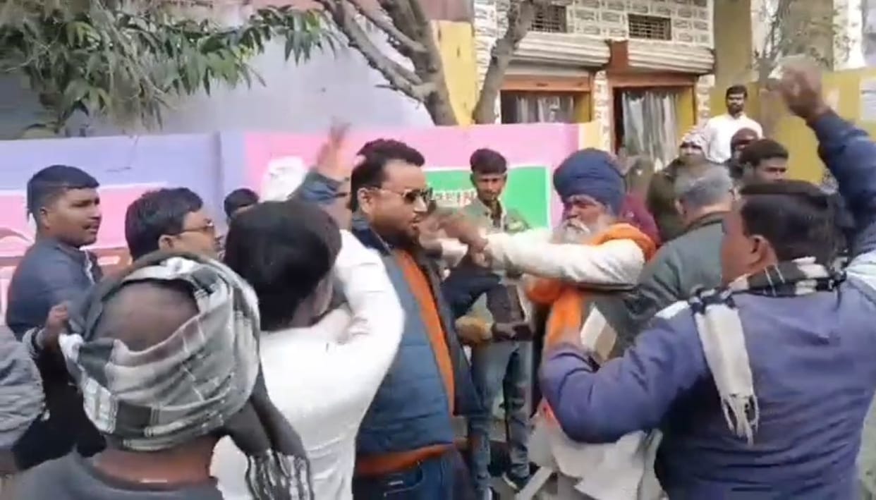 Villagers protested against ignoring road construction standards